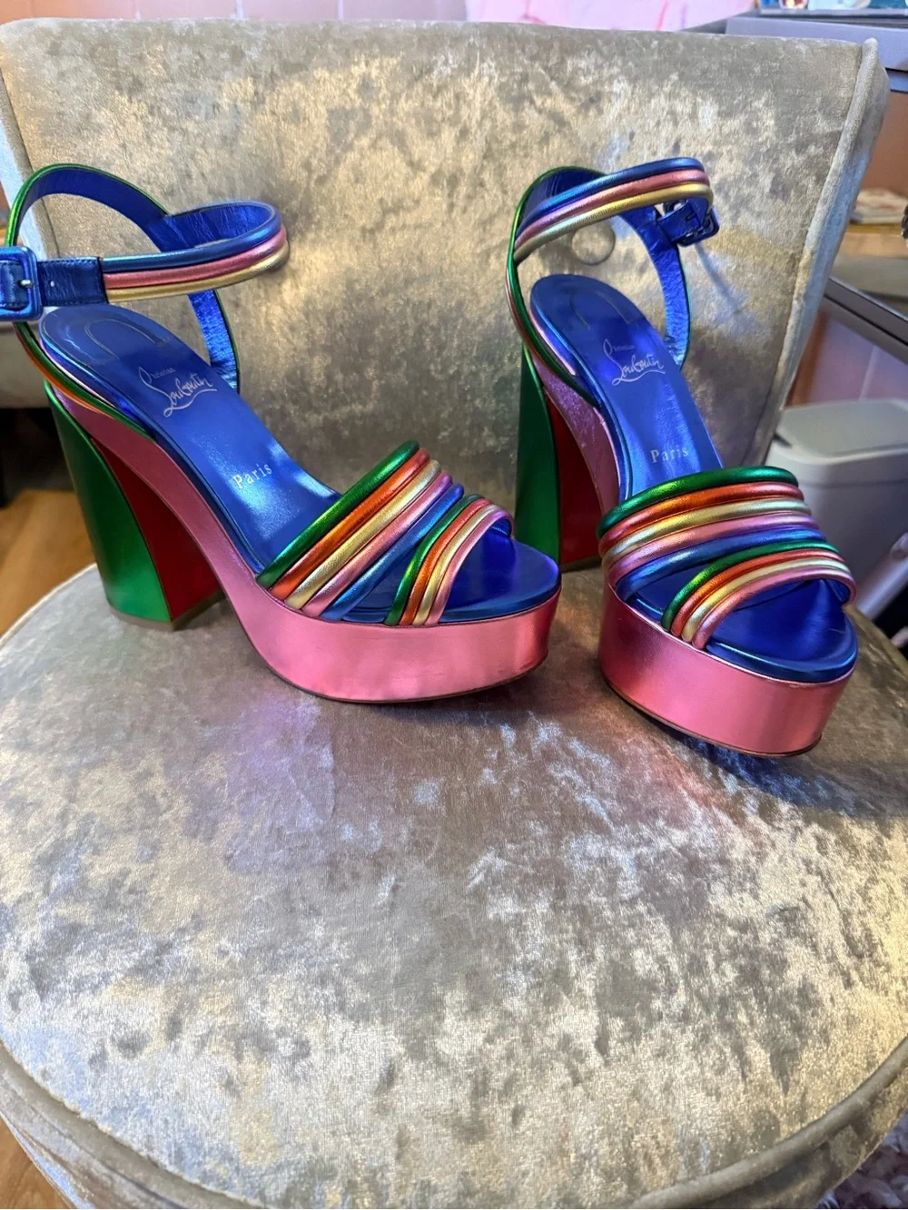 Christian Louboutin Manola Disco Platform heels